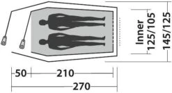 Easy Camp Energy 200 Steel Blue Tunnelzelt, 2-Personen, 270x145m, Blau -Campingausrüstung 94856 0 4