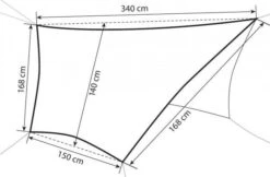Amazonas Traveller Tarp Forest, 168x340x140x150cm -Campingausrüstung 94872 0 7