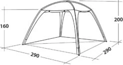 Easy Camp Day Lounge, 290x290cm, Grau -Campingausrüstung 94890 0 6