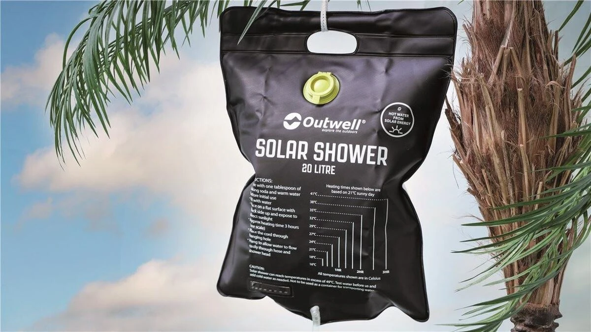 Outwell Solardusche, 20 Liter, Schwarz 4 Outwell Solardusche, 20 Liter, Schwarz – Bild 2