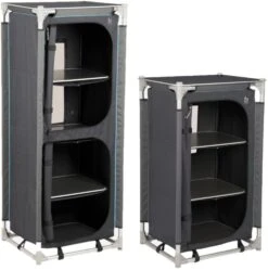 Bo-Camp Emerald Faltschrank, Grau