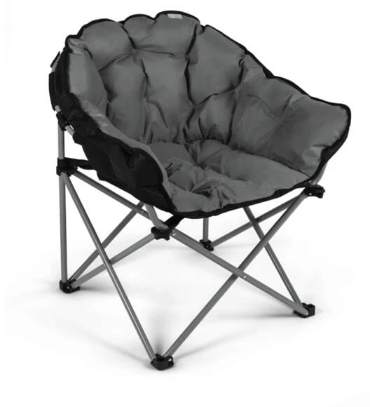 Kampa XL Campingfaltstuhl, 74x60x80cm, Grau 3 Kampa XL Campingfaltstuhl, 74x60x80cm, Grau