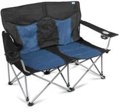 Kampa Lofa Doppel-Faltstuhl, 131x48x83cm, Blau/schwarz