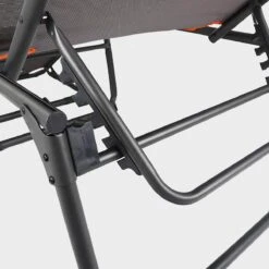 Portal Outdoor Kevin XXL Campingliege, Grau/orange -Campingausrüstung 96270 0 4