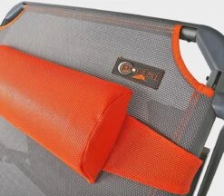 Portal Outdoor Kevin XXL Campingliege, Grau/orange -Campingausrüstung 96270 0 6