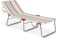 Best Wannsee Dreibeinliege, Silber/bunt