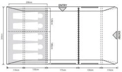 Outdoor Revolution Airedale 5.0S Zelt, 5-Personen, 660x340cm, Oxygen Air Frame -Campingausrüstung 99368 0 10
