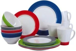 Camp4 Burano Geschirrset, Melamin, 16-teilig